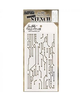 Stampers Anonymous Tim Holtz Circuit Layered Layering Stencil (THS146) Stampers Anonymous Tim Holtz Circuit Layered Layering Stencil (THS146)