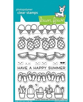 Lawn Fawn Simply Celebrate Summer Clear Stamps (LF2333)