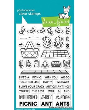 Lawn Fawn Crazy Antics Clear Stamps (LF2336)