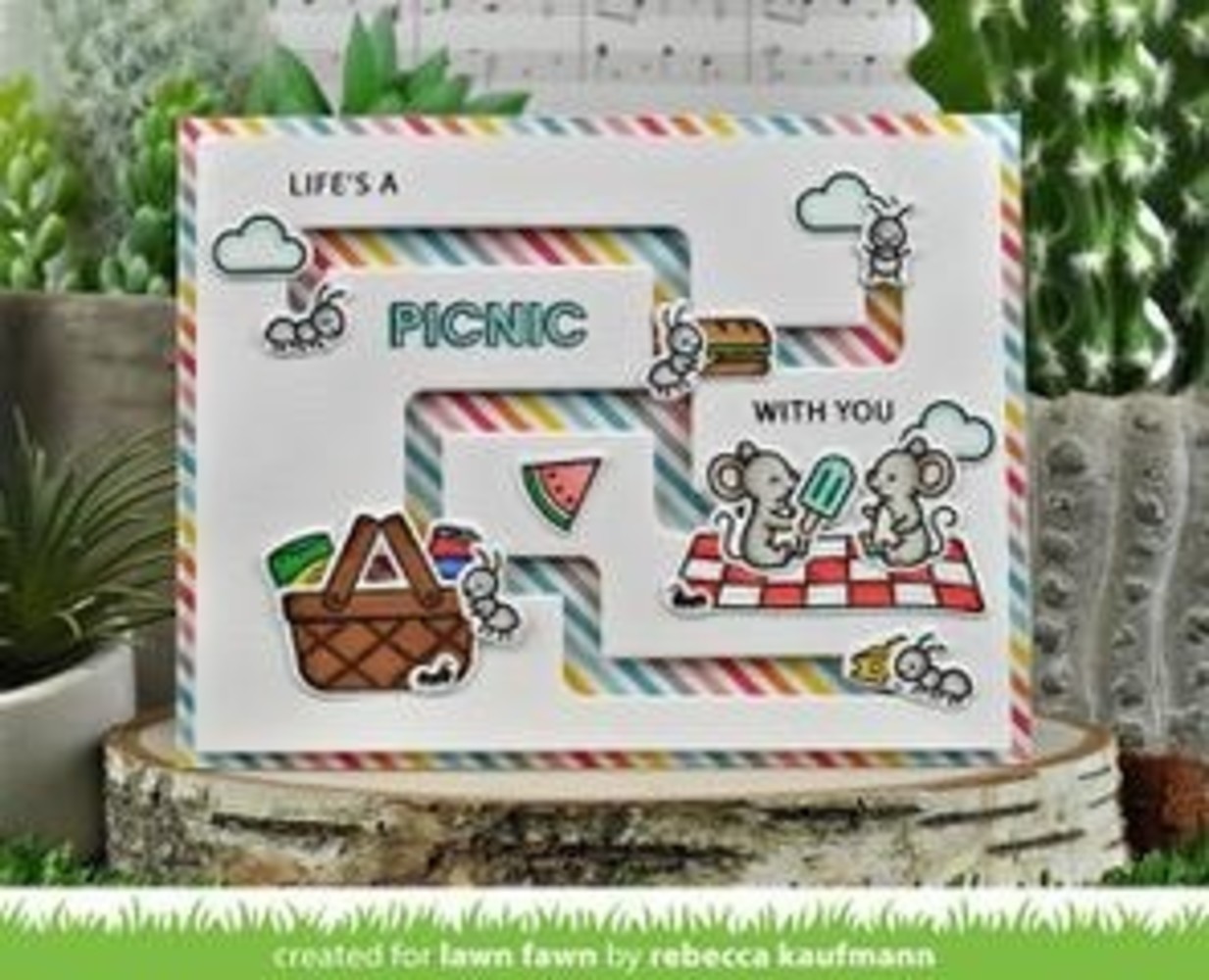 Lawn Fawn Crazy Antics Clear Stamps (LF2336)