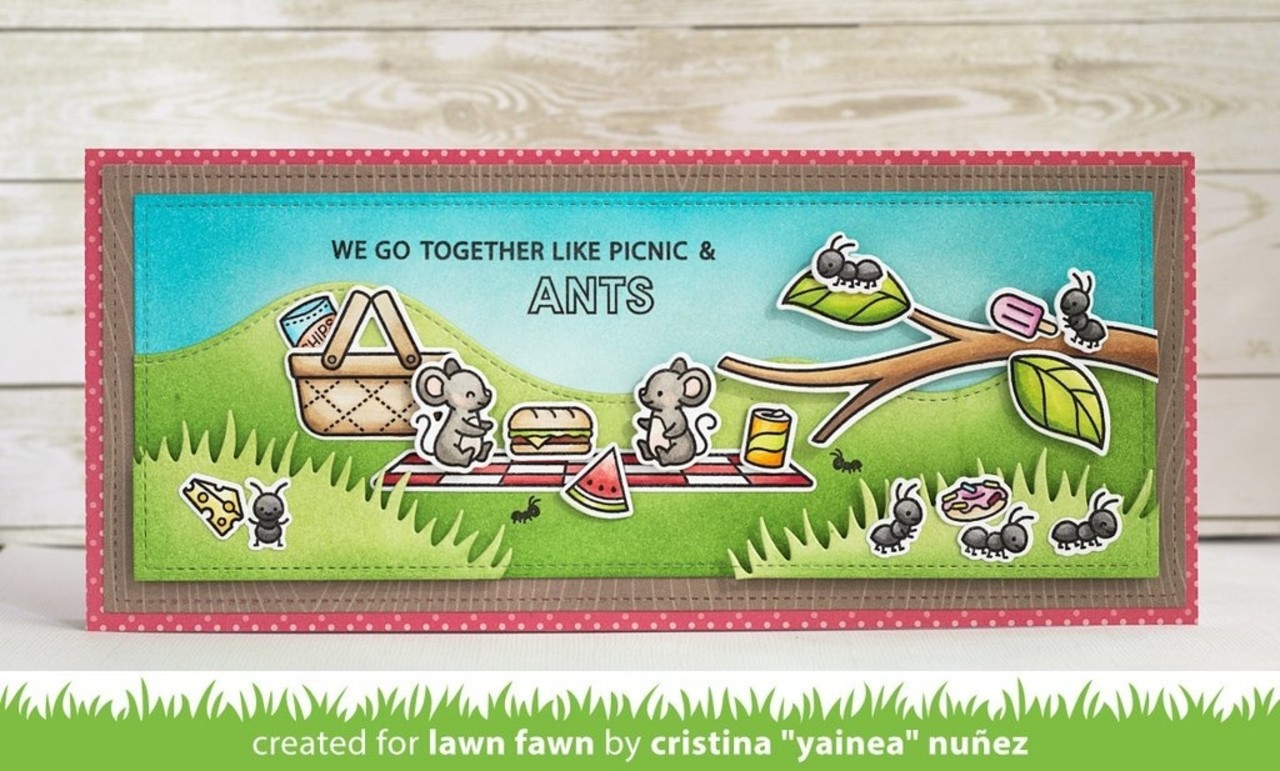 Lawn Fawn Crazy Antics Clear Stamps (LF2336)