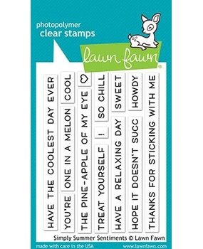 Lawn Fawn Simply Summer Sentiments Clear Stamps (LF2335) Lawn Fawn Simply Summer Sentiments Clear Stamps (LF2335)