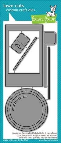 Lawn Fawn Magic Iris Camera Pull-Tab Add-On Dies (LF2345)