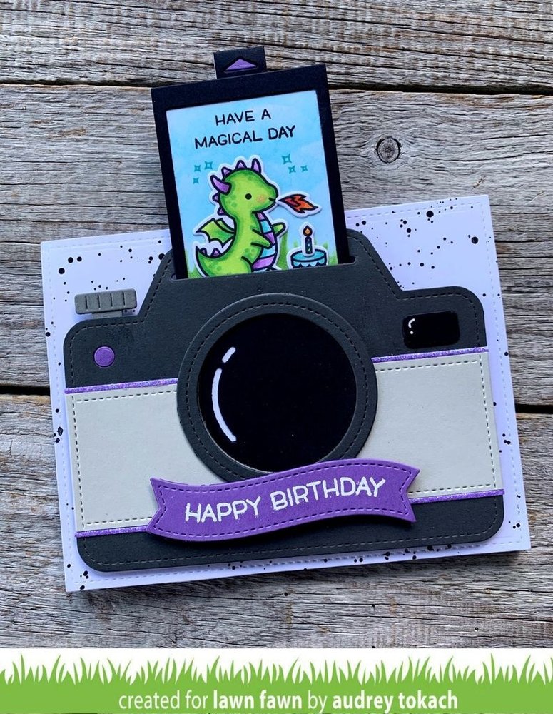 Lawn Fawn Magic Iris Camera Pull-Tab Add-On Dies (LF2345)