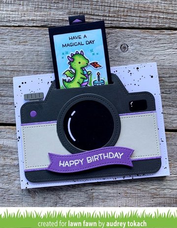 Lawn Fawn Magic Iris Camera Pull-Tab Add-On Dies (LF2345)