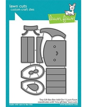 Lawn Fawn Tiny Gift Box Bee Add-On Dies (LF2346)