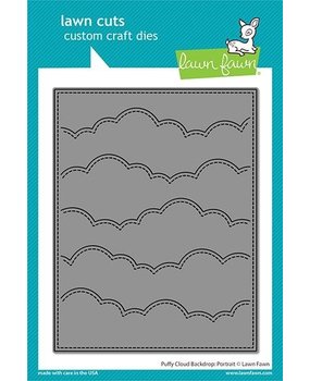 Lawn Fawn Puffy Cloud Backdrop: Portrait Dies (LF2352)