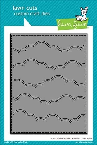 Lawn Fawn Puffy Cloud Backdrop: Portrait Dies (LF2352) Lawn Fawn Puffy Cloud Backdrop: Portrait Dies (LF2352)