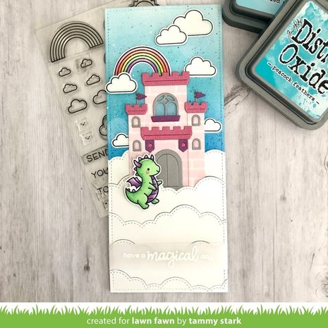 Lawn Fawn Puffy Cloud Backdrop: Portrait Dies (LF2352) Lawn Fawn Puffy Cloud Backdrop: Portrait Dies (LF2352)