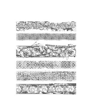 Stampers Anonymous Cling Stamps Eclectic Edges (CMS399) Stampers Anonymous Cling Stamps Eclectic Edges (CMS399)