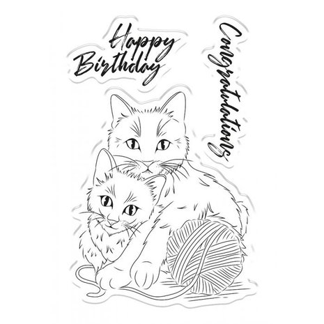 Crafter's Companion Cattitude Clear Stamps (CC-STP-CATT) Crafter's Companion Cattitude Clear Stamps (CC-STP-CATT)