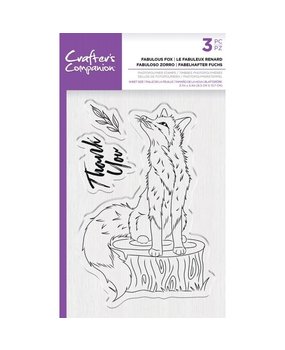 Crafter's Companion Fabulous Fox Clear Stamps (CC-STP-FABF) Crafter's Companion Fabulous Fox Clear Stamps (CC-STP-FABF)