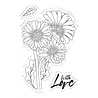 Crafter's Companion Fresh Florals Clear Stamps (CC-STP-FFLO) Crafter's Companion Fresh Florals Clear Stamps (CC-STP-FFLO)