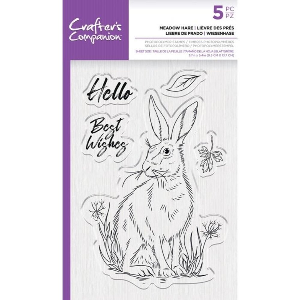 Crafter's Companion Meadow Hare Clear Stamps (CC-STP-MHAR) Crafter's Companion Meadow Hare Clear Stamps (CC-STP-MHAR)