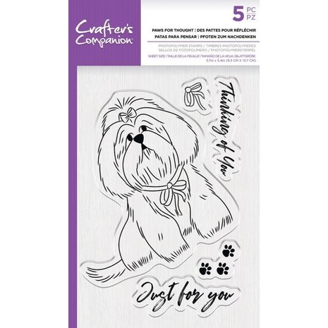 Crafter's Companion Paws for Thought Clear Stamps (CC-STP-PFT)
