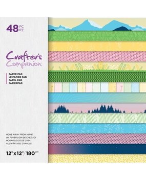 Crafter's Companion Home Away From Home 12x12 Inch Paper Pad (CC-PAD12-STAYHOM) Crafter's Companion Home Away From Home 12x12 Inch Paper Pad (CC-PAD12-STAYHOM)