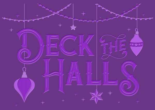 Gemini Deck The Halls 3D Embossing Folder (GEM-EF5-3D-DE)