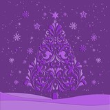 Gemini Ornate Christmas Tree 3D Embossing Folder (GEM-EF6-3D-OC)