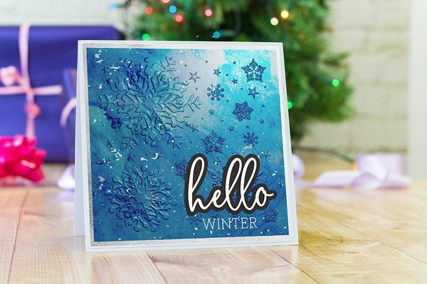 Gemini Snowflake Flurry 3D Embossing Folder (GEM-EF6-3D-SF)