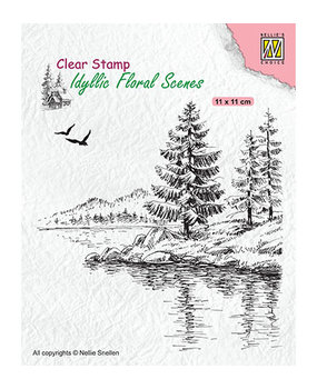 Nellie Snellen Wintery Water's Edge Clear Stamp (IFS025)