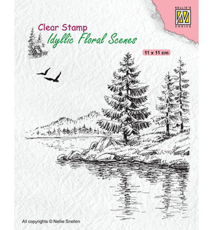 Nellie Snellen Wintery Water's Edge Clear Stamp (IFS025)