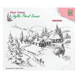 Nellie Snellen Idyllic Wintery Scene Clear Stamp (IFS026)
