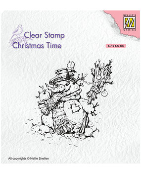 Nellie Snellen Snowman Clear Stamp (CT034)