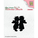 Nellie Snellen Two Kissing Angels Clear Stamp (CSIL012)