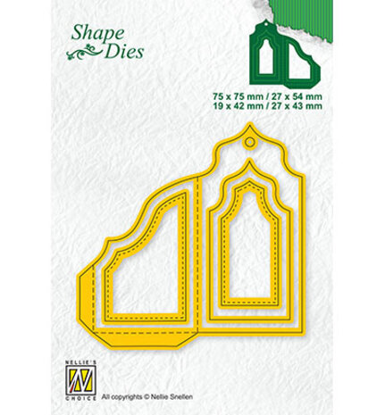 Nellie Snellen Shape Die Double Tag (SD179) Nellie Snellen Shape Die Double Tag (SD179)