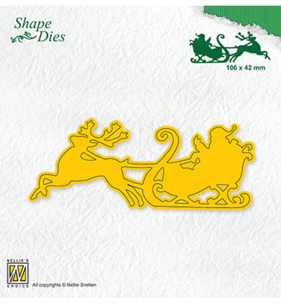 Nellie Snellen Shape Die Santa In Sledge (SD181)
