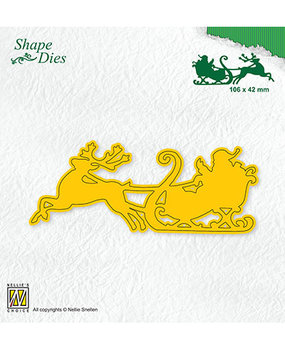 Nellie Snellen Shape Die Santa In Sledge (SD181)