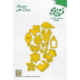 Nellie Snellen Shape Die Christmas Fiddles (SD182)