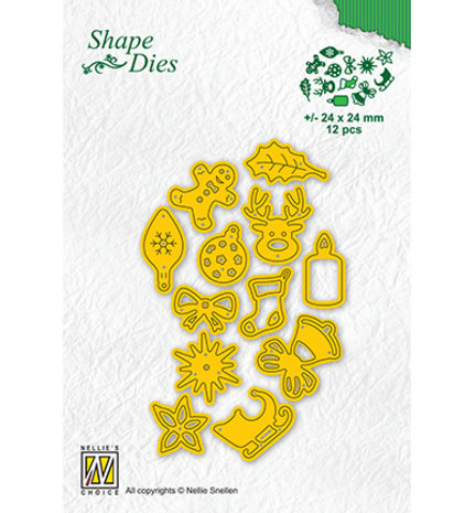 Nellie Snellen Shape Die Christmas Fiddles (SD182) Nellie Snellen Shape Die Christmas Fiddles (SD182)