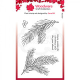 Woodware Sketchy Pine Branch Clear Stamp Set (FRS738)