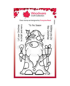 Woodware Singles Seasonal Gnome Clear Stamp Set (FRS821)