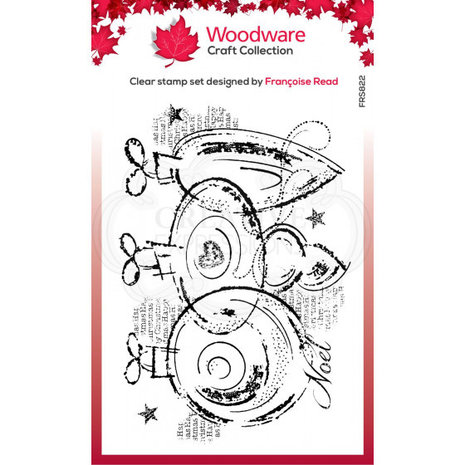 Woodware Singles Three Baubles Clear Stamp Set (FRS822) Woodware Singles Three Baubles Clear Stamp Set (FRS822)
