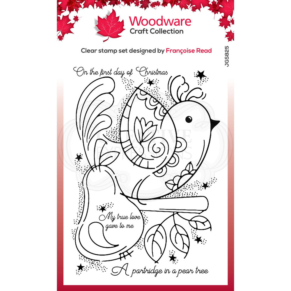 Woodware Singles Partridge Clear Stamp Set (FRS825)