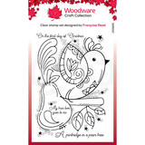 Woodware Singles Partridge Clear Stamp Set (FRS825)