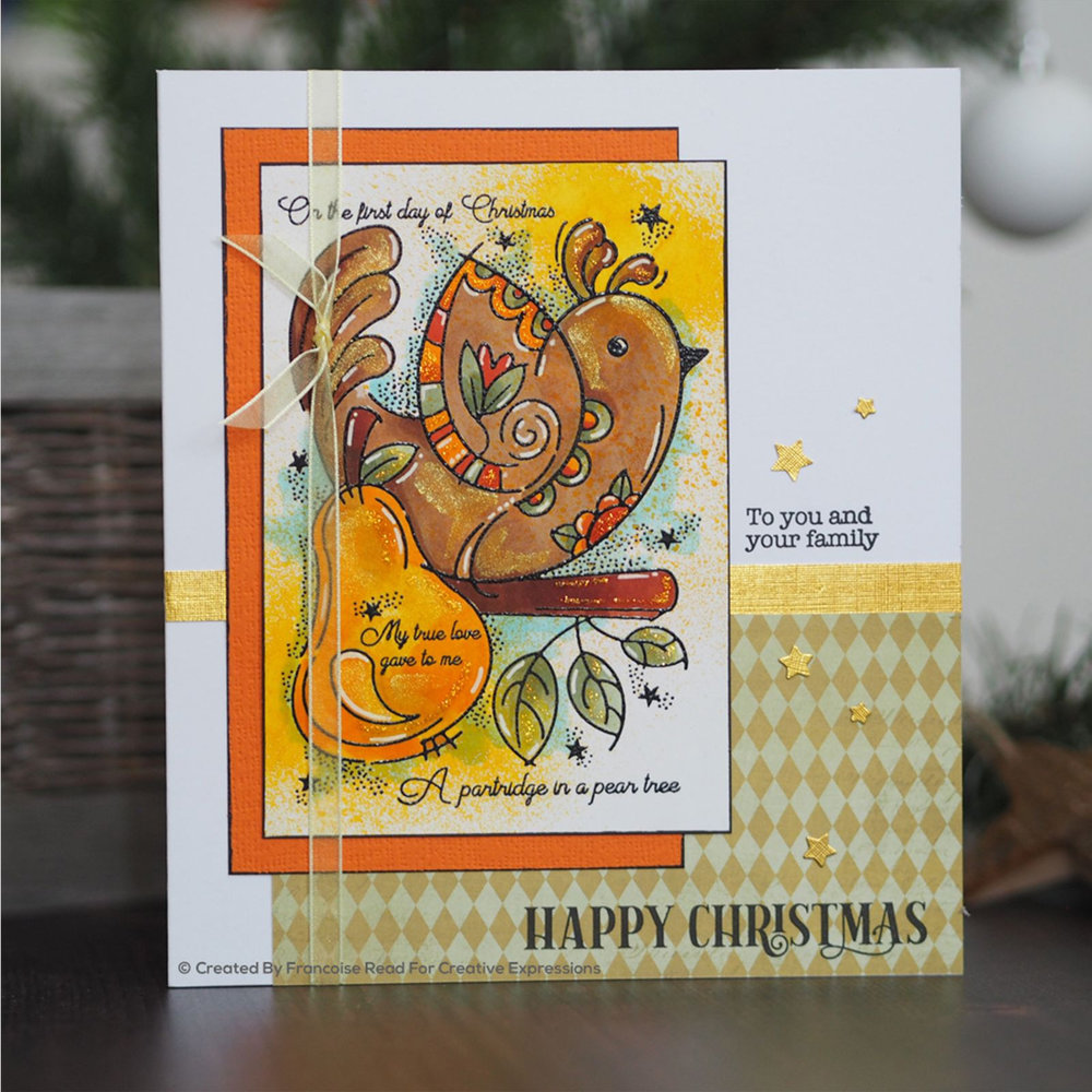 Woodware Singles Partridge Clear Stamp Set (FRS825)