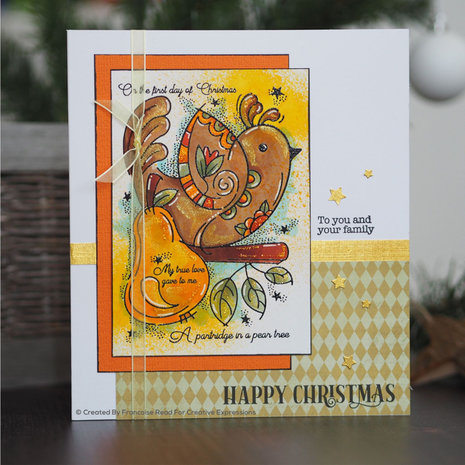 Woodware Singles Partridge Clear Stamp Set (FRS825)