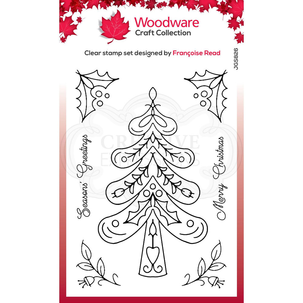 Woodware Singles Nordic Tree Clear Stamp Set (FRS826)
