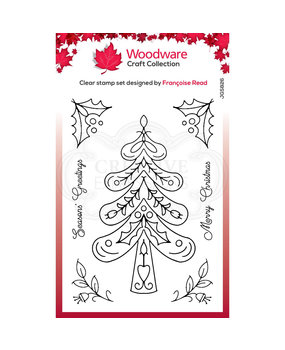 Woodware Singles Nordic Tree Clear Stamp Set (FRS826)