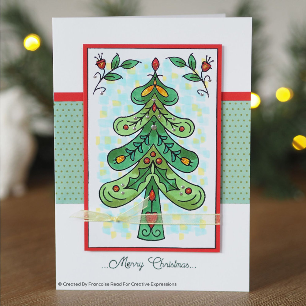 Woodware Singles Nordic Tree Clear Stamp Set (FRS826)