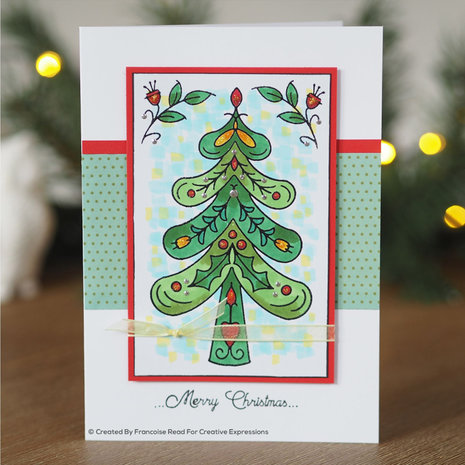 Woodware Singles Nordic Tree Clear Stamp Set (FRS826)