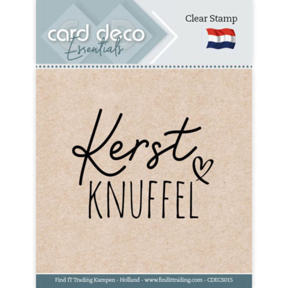 Card Deco Clear Stamp Kerst Knuffel (CDECS015) Card Deco Clear Stamp Kerst Knuffel (CDECS015)