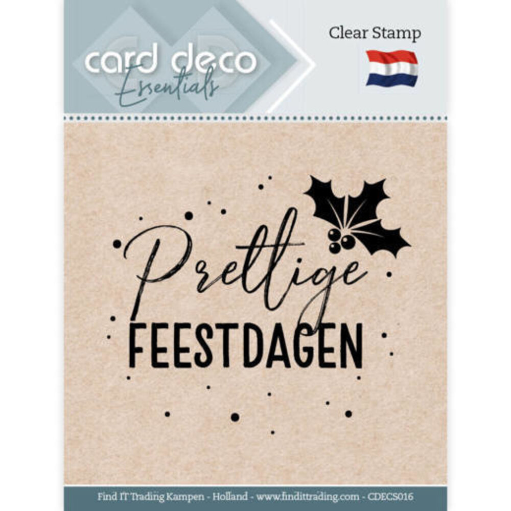 Card Deco Clear Stamp Prettige Feestdagen (CDECS016) Card Deco Clear Stamp Prettige Feestdagen (CDECS016)