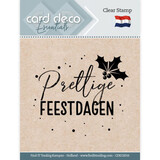 Card Deco Clear Stamp Prettige Feestdagen (CDECS016)