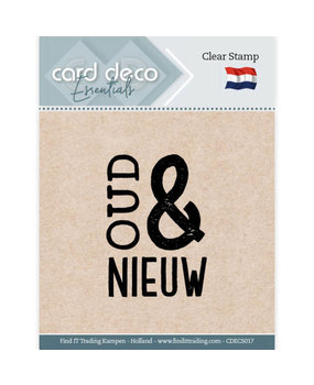 Card Deco Clear Stamp Oud & Nieuw (CDECS017)