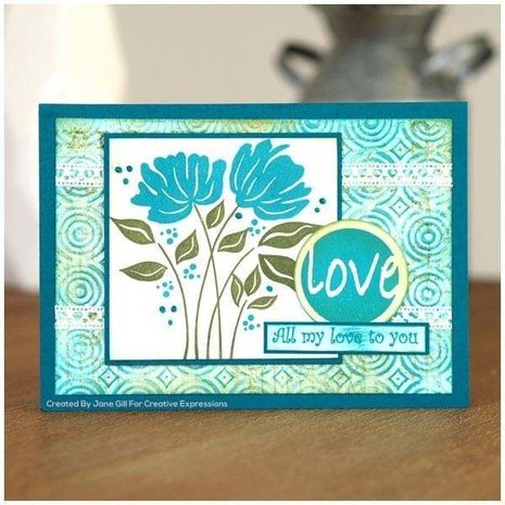 Woodware Singles Peony Set Clear Stamp Set (FRS824) Woodware Singles Peony Set Clear Stamp Set (FRS824)