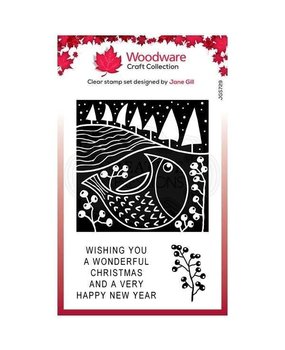 Woodware Singles Chubby Robin Clear Stamp Set (FRS829) Woodware Singles Chubby Robin Clear Stamp Set (FRS829)